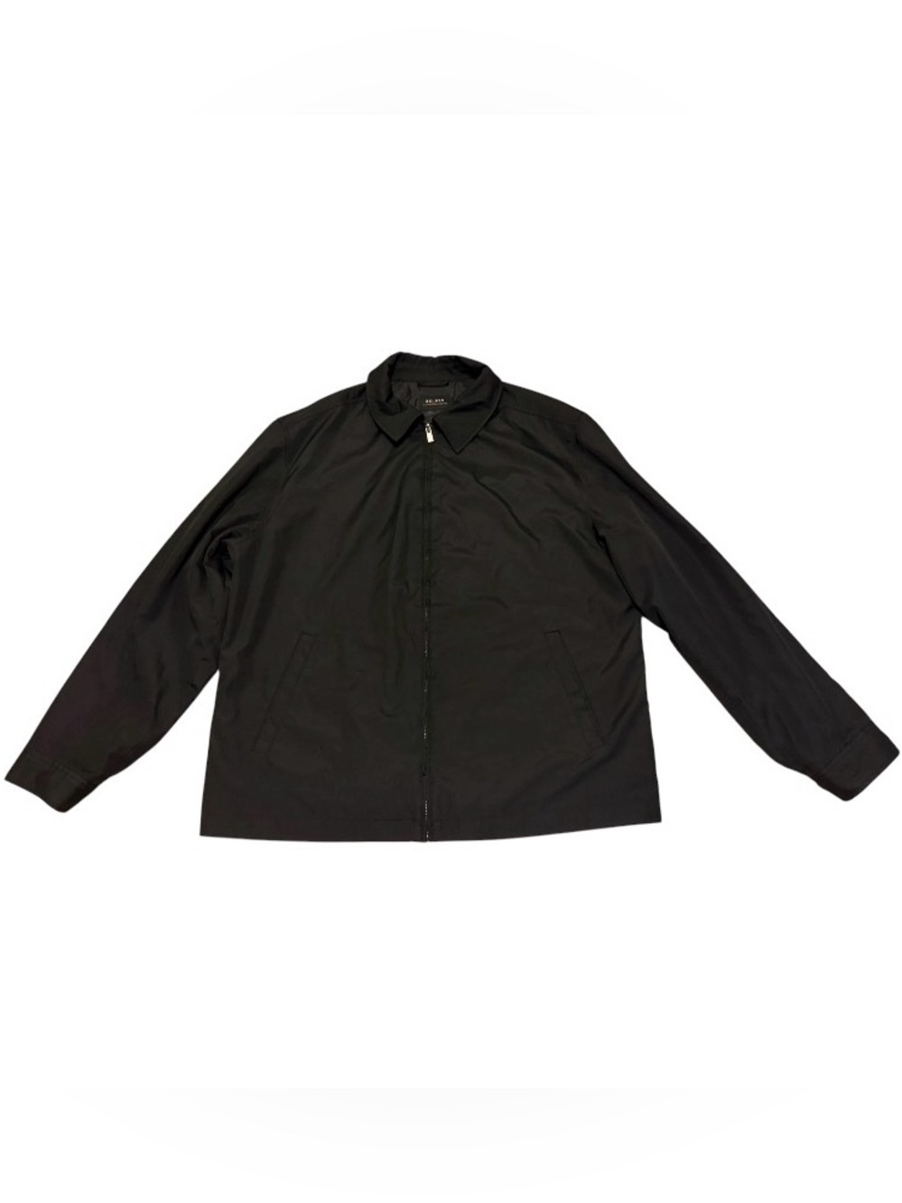 Men's Black Lightweight Zip Windbreaker Jacket